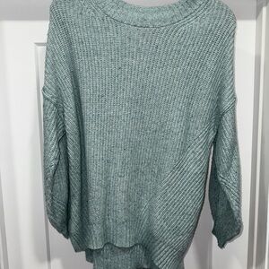 American Eagle Outfitters Teal Crew Neck Sweater